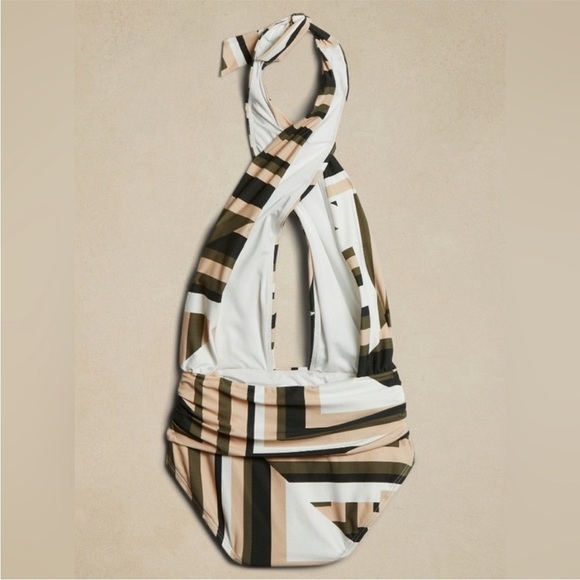 NWT! Banana Republic Twisted Knot Remake Swimsuit - Size Medium🩵 - Picture 2 of 7